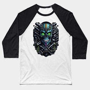 Cyborg Heads Baseball T-Shirt